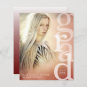 Papier Budget de superposition de GRAD Faire-part de grad (Devant / Derrière)