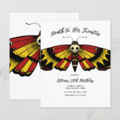 Papier Budget Décès jusqu'aux années 20 Anniversaire Moth (Devant / Derrière)