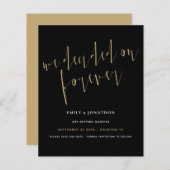 Papier Budget Décidé sur Forever Gold Black Enregistrer l (Devant / Derrière)
