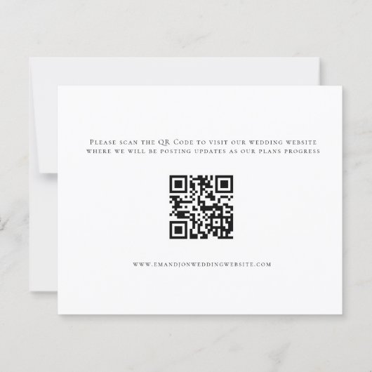 Papier Budget Décidé sur Forever Photo QR Code Date d'enr (Dos)