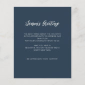 Papier Budget Deer Wreath Nordic Business Holiday Card (Dos)