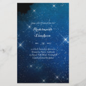 Papier BUDGET Déjeuner de demoiselles d'honneur Nuit bleu (Devant)