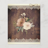 Papier Budget Dentelle & Twin Floral Mason Jar Baby showe (Dos)