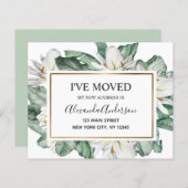 Papier Budget Déplacement Faire-part Tropical Floral (Devant / Derrière)