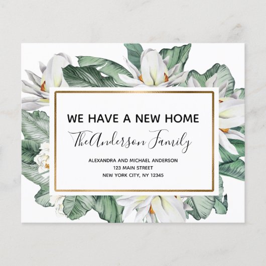 Papier Budget Déplacement Faire-part Tropical Floral (Devant)