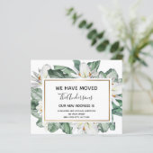 Papier Budget Déplacement Faire-part Tropical Floral (Debout devant)