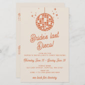 Papier Budget Dernier Disco Itinéraire Bachelorette Party (Devant / Derrière)