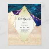 Papier BUDGET DES Invitations BAT MITZVAH DE PARTIES SCIN (Devant)