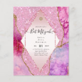 Papier BUDGET DES Invitations BAT MITZVAH DE PARTIES SCIN (Devant)