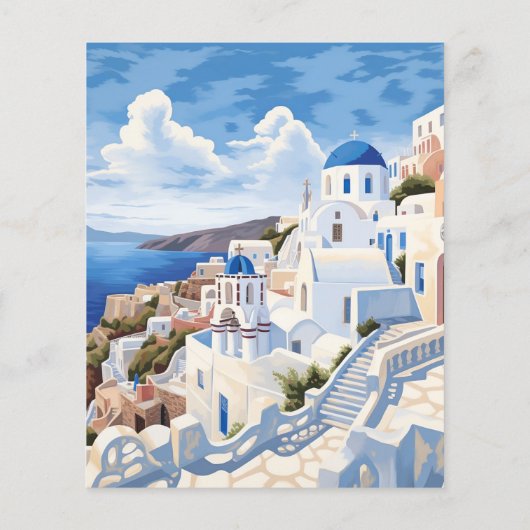 Papier Budget Destination Grèce Mariage Santorini (Dos)