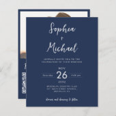 Papier Budget Détails de la photo QR Site Web Marine Mari (Devant / Derrière)