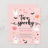 Papier Budget Deux Éffrayant Fantôme d'Halloween 2e anniv (Devant / Derrière)