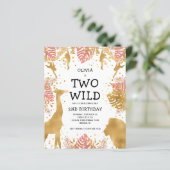 Papier Budget Deux Filles Roses Sauvages Invitation 2e An (Debout devant)