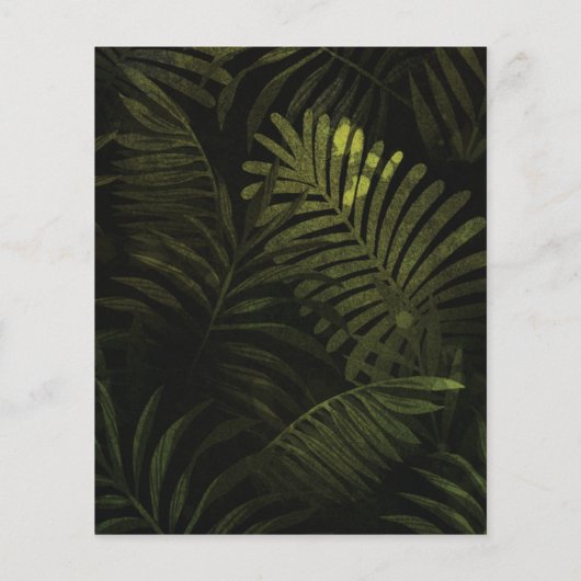 Papier BUDGET Deux Forêt d'or sauvage Invitation Annivers (Dos)