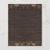 Papier Budget deux petits Baby showers citrouille en bois (Dos)