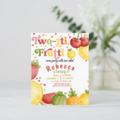 Papier Budget Deux tti Frutti Deuxième Invitation de fête (Debout devant)