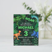 Papier Budget Dinosaur Anniversaire de enfant Jurassique  (Debout devant)