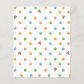 Papier Budget Dinosaur Hatching Bientôt Baby showers Invi (Dos)