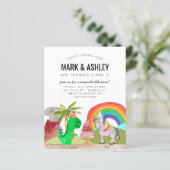 Papier Budget Dinosaur Unicorn Cake Cake Candle Joint Ann (Debout devant)