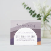 Papier BUDGET D'Invitation Contemporain Du Mariage (Debout devant)