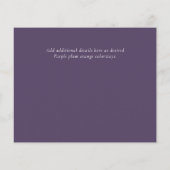 Papier BUDGET D'Invitation Contemporain Du Mariage (Dos)