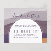 Papier BUDGET D'Invitation Contemporain Du Mariage (Devant)