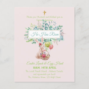 Papier Budget d'invitation religieuse de Pâques