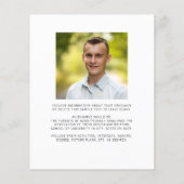 Papier Budget Diplôme simple 5 Faire-part photo (Dos)