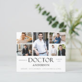 Papier Budget Docteur Nom 6 Faire-part de diplôme photo (Debout devant)