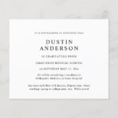 Papier Budget Docteur Nom 6 Faire-part de diplôme photo (Dos)