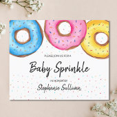 Papier Budget Donuts Baby Sprinkl Invitation