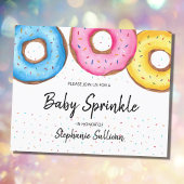 Papier Budget Donuts Baby Sprinkl Invitation