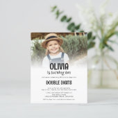 Papier Budget Double chiffres Photo Blanc 10ème parti (Debout devant)