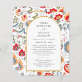 Papier BUDGET Double face BILINGUE Mariage Folk Art volée (Devant / Derrière)