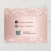 Papier Budget douce 16 rose parties scintillant or enregi (Dos)