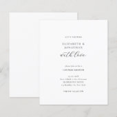 Papier Budget Douche de Couple Faisons Leur Une Douche d' (Devant / Derrière)