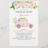 Papier Budget Drive Par Baby shower Floral Blush Pink (Devant)