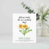 Papier BUDGET Drôle amusant Fête des mariées été mignon D (Debout devant)