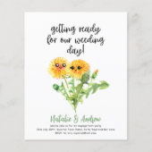 Papier BUDGET Drôle amusant Fête des mariées été mignon D (Devant)