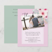 Papier Budget du script de Mariage floral rose vif (Devant / Derrière)
