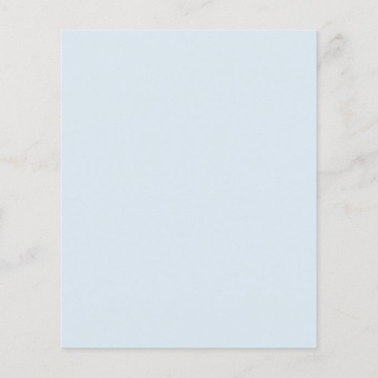 Papier Budget Dusty Blue Brunch & Bubbly Fête des mariées (Dos)