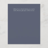 Papier Budget Dusty Blue Eucalyptus Mariage Invite (Dos)