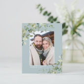 Papier Budget Dusty Blue Eucalyptus Photo Enregistrer la (Debout devant)