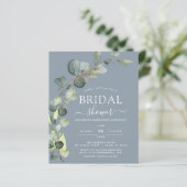 Papier Budget Dusty Blue Fête des mariées Eucalyptus (Debout devant)