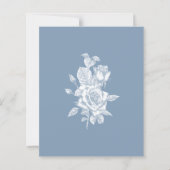 Papier Budget Dusty Blue Floral Couples Douche (Dos)