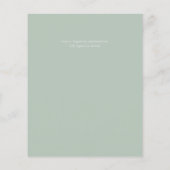 Papier Budget Dusty Blue Floral Mariage (Dos)