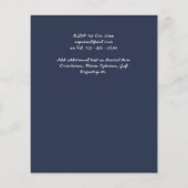 Papier BUDGET Dusty Blue Floral Mariage Invitation (Dos)
