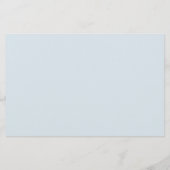 Papier Budget Dusty Blue Floral Moving Faire-part (Dos)