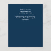 Papier BUDGET Dusty Blue Floral Wedding Invite (Dos)