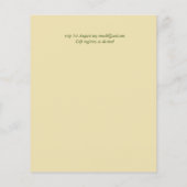 Papier BUDGET Dusty Blue Gold Greenery Mariage Inviter (Dos)